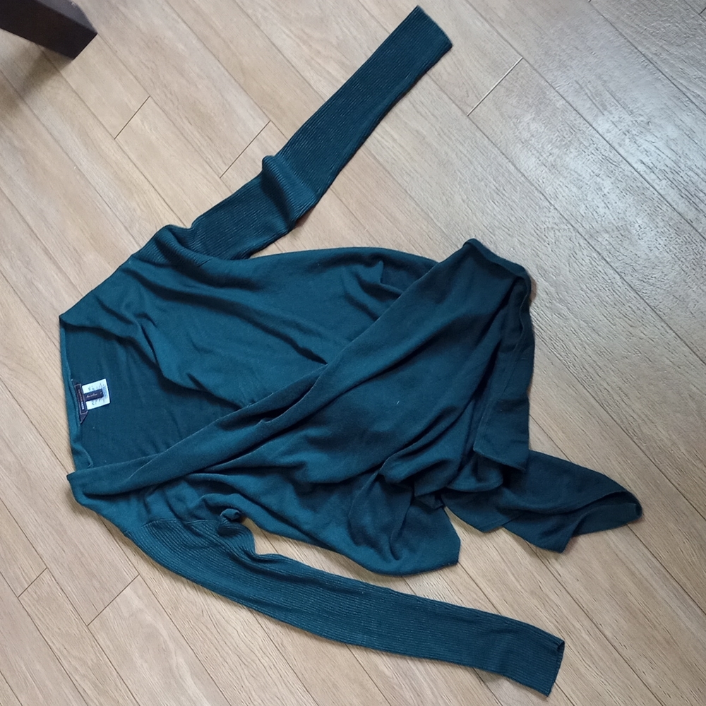 BCBG Max Azria size small emerald green wrap